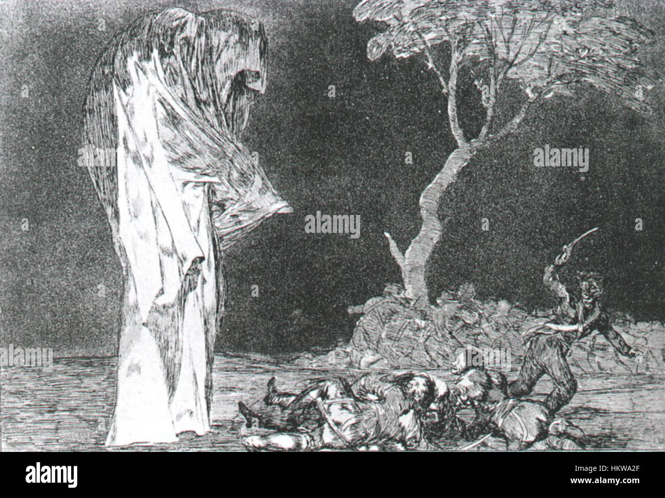 F Goya Disparates No.2 Torheit der Furcht Stock Photo