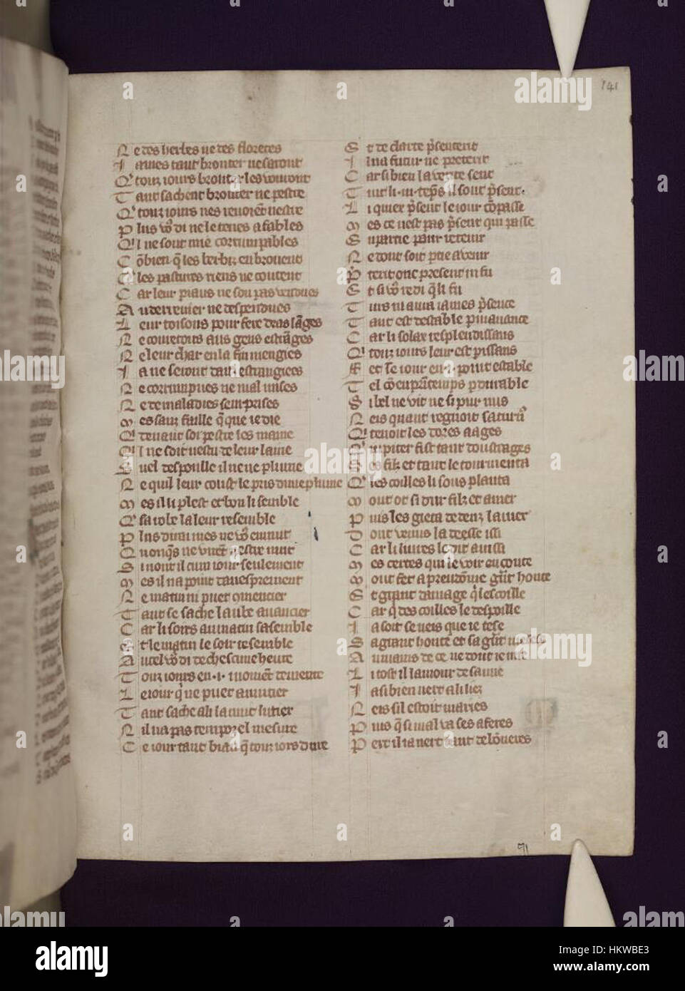 Roman de la rose manuscript hi-res stock photography and images - Alamy