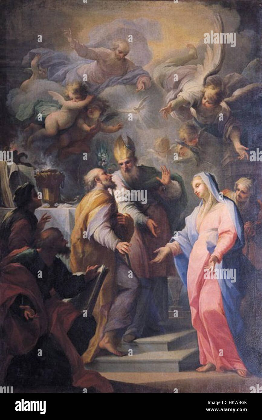 GC Sagrestani Esponsales de la Virgen 1713 Santo Spirito Flor Stock Photo