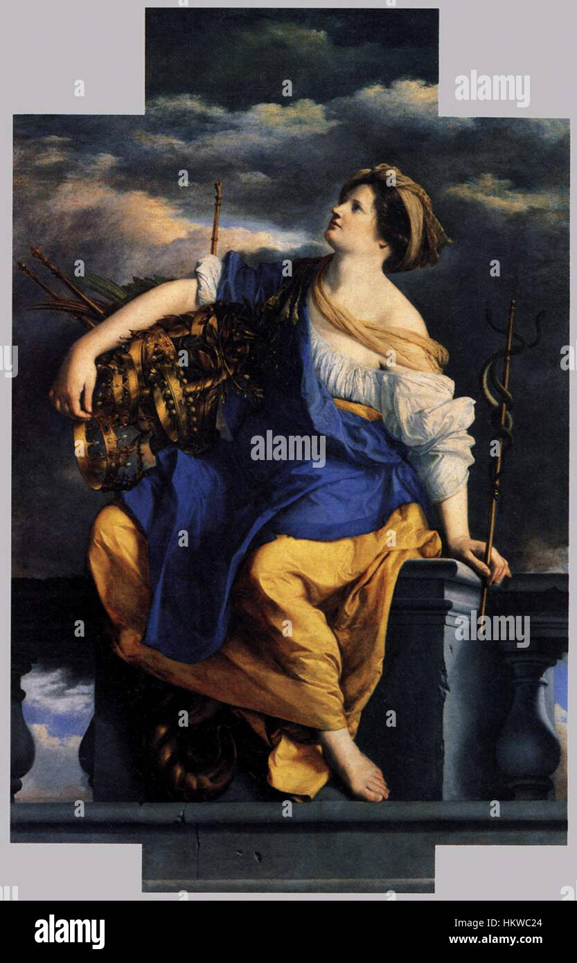 Gentileschi, Orazio - Public Felicity Triumphant over Dangers - 1624-1625 Stock Photo