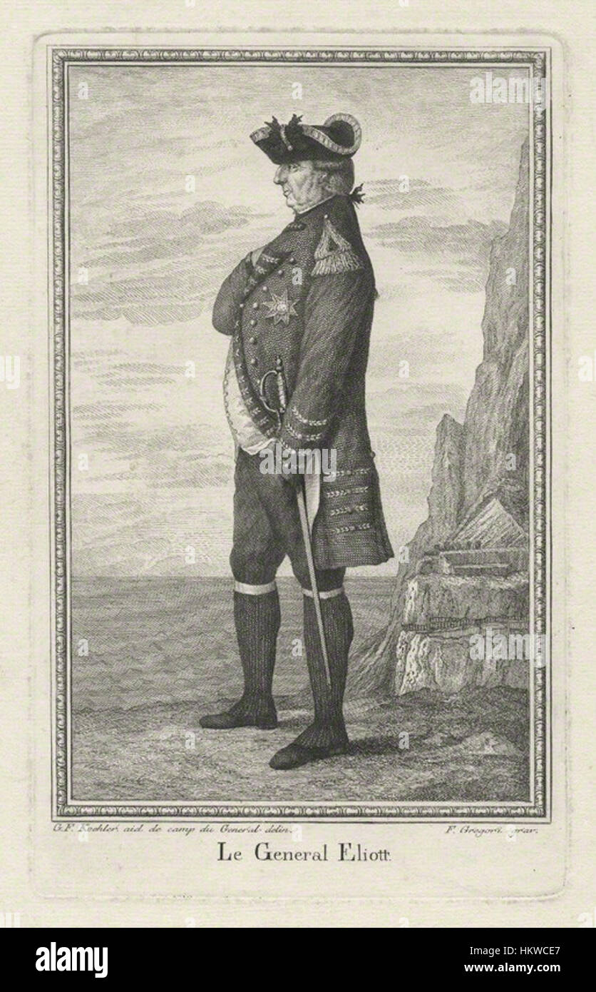 Augustus Eliott, 1st Baron Heathfield ('Le General Eliot') by