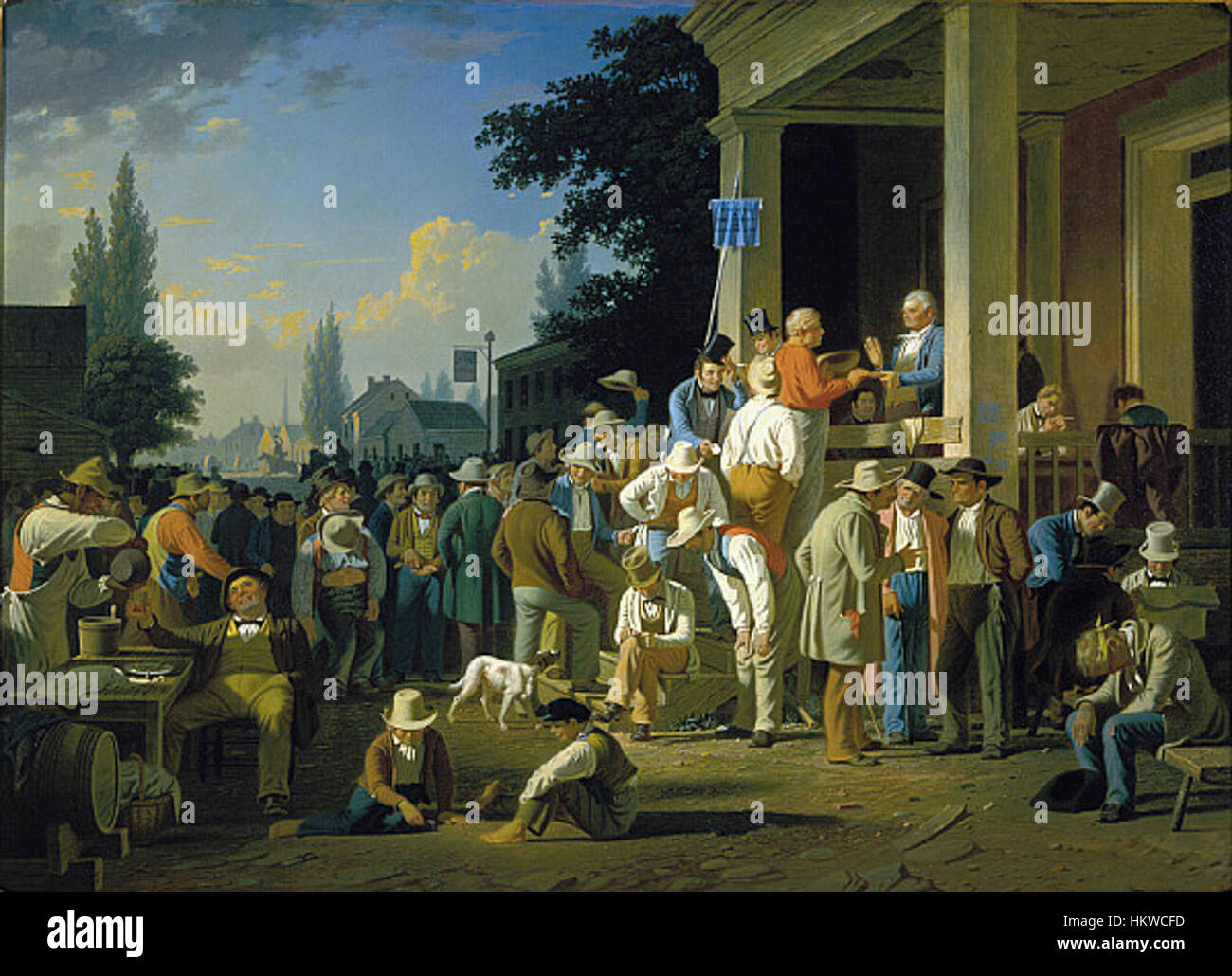 George Caleb Bingham - The County Election Stock Photo - Alamy