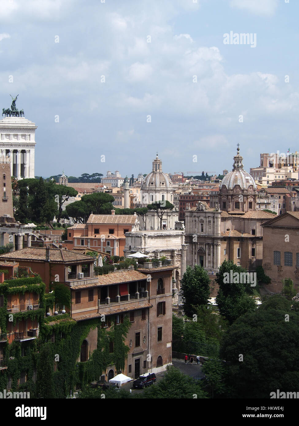 A cityscape of the historic ancient city of Rome Italy Stock Photo - Alamy