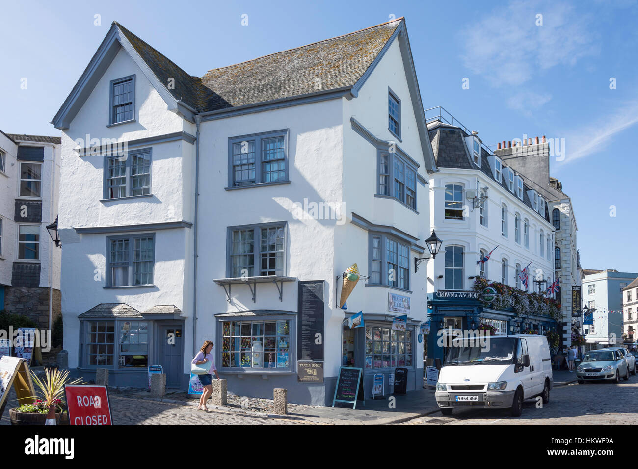 Period buildings, Barbican, Plymouth, Devon, England, United Kingdom Stock Photo