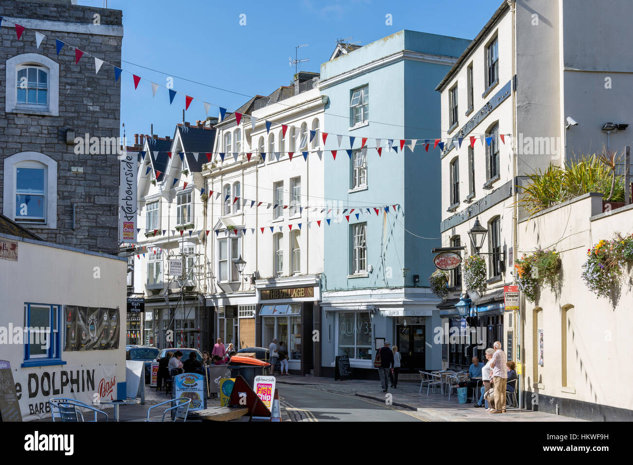 Southside Street, The Barbican, Plymouth, Devon, England, United Kingdom Stock Photo