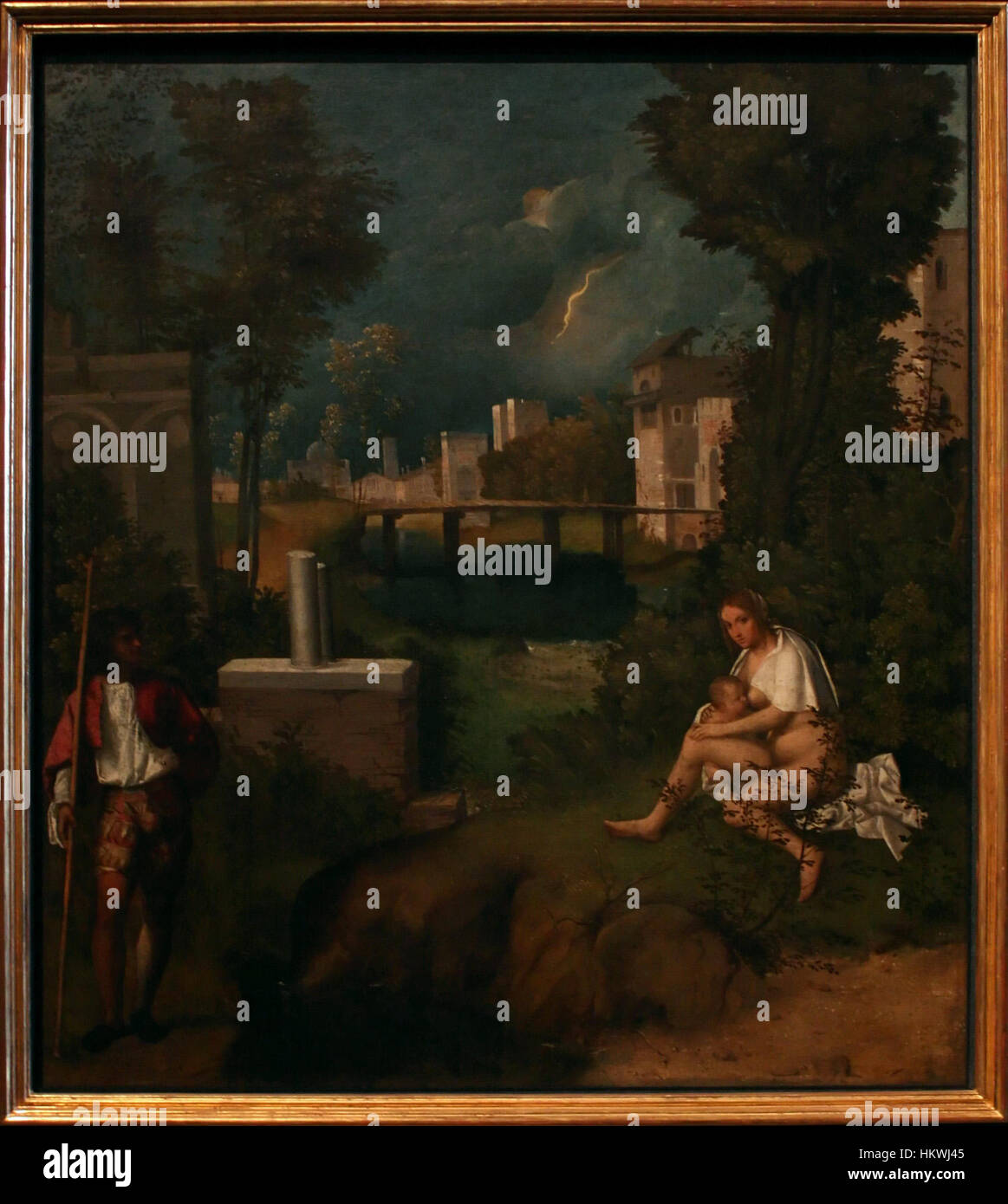Giorgione - The Tempest Stock Photo - Alamy