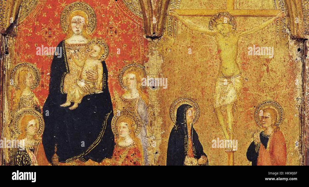 This detailed painting by Giottino, an Italian Renaissance artist ...