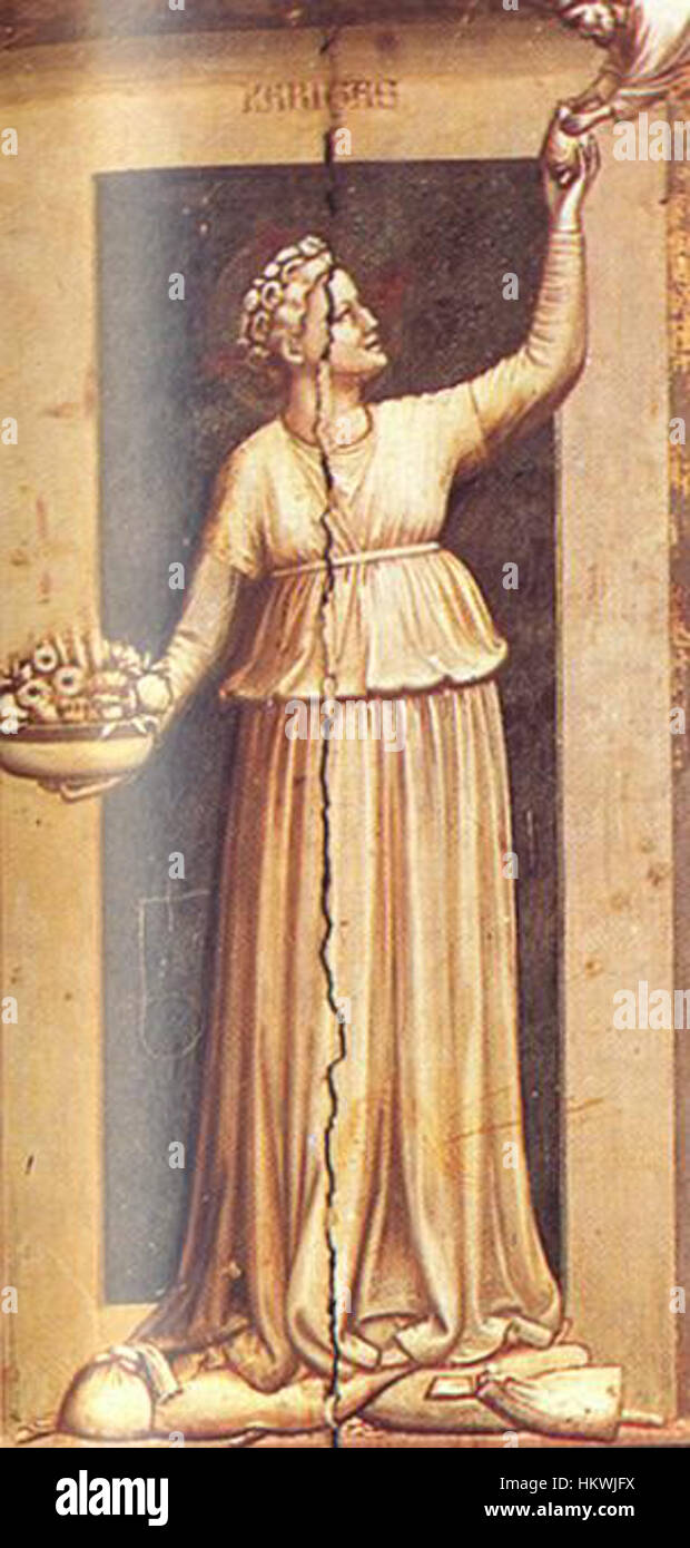 Giotto’s 'Charity' from the Scrovegni Chapel in Padua is an iconic ...