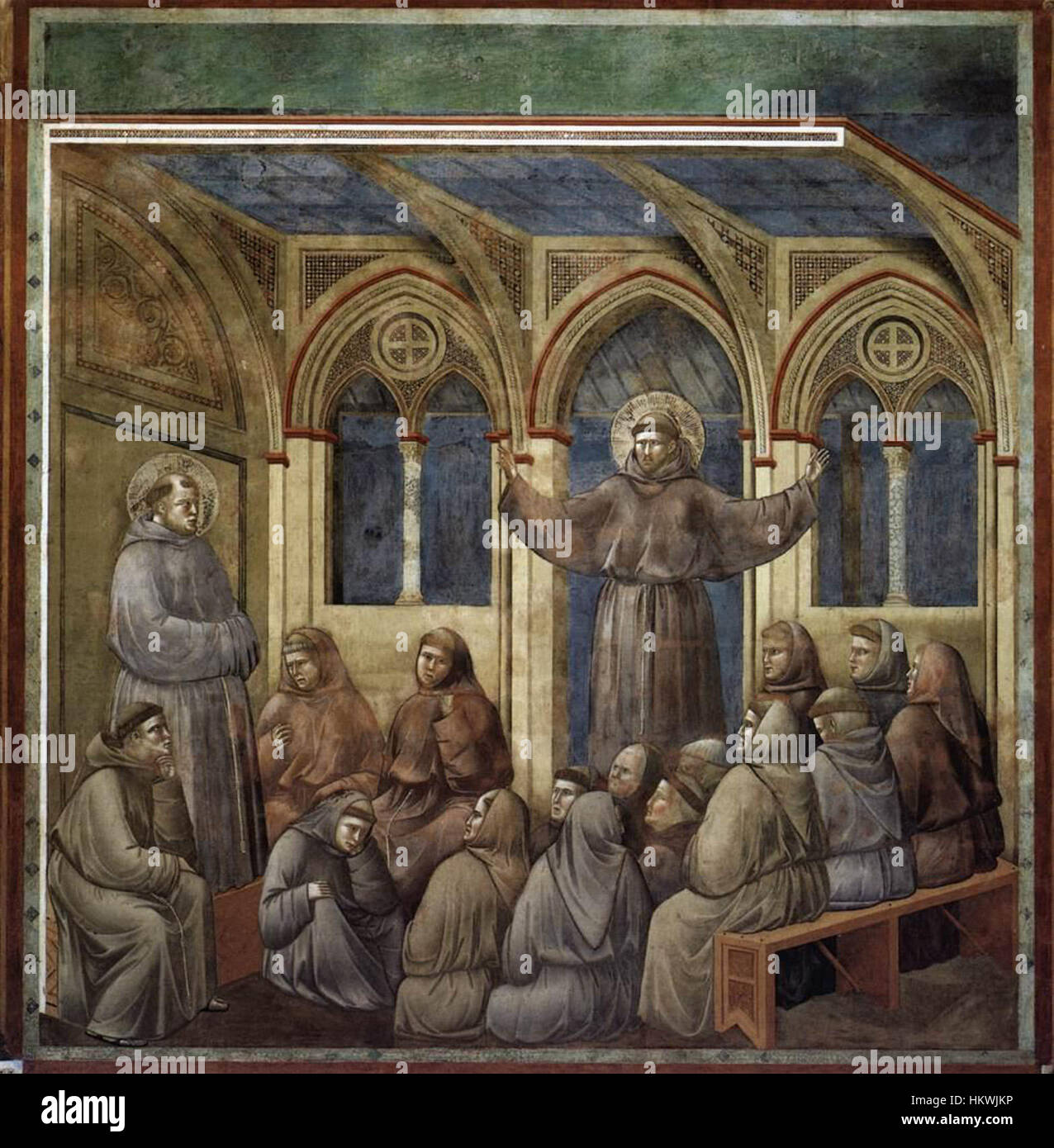 Giotto di Bondone, Legend of St Francis of Assisi: Exorcism of the 