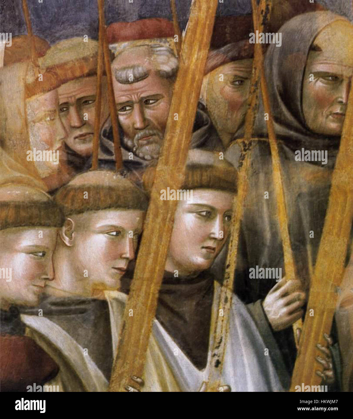 *Legend of St. Francis* by Giotto di Bondone, specifically the detail ...