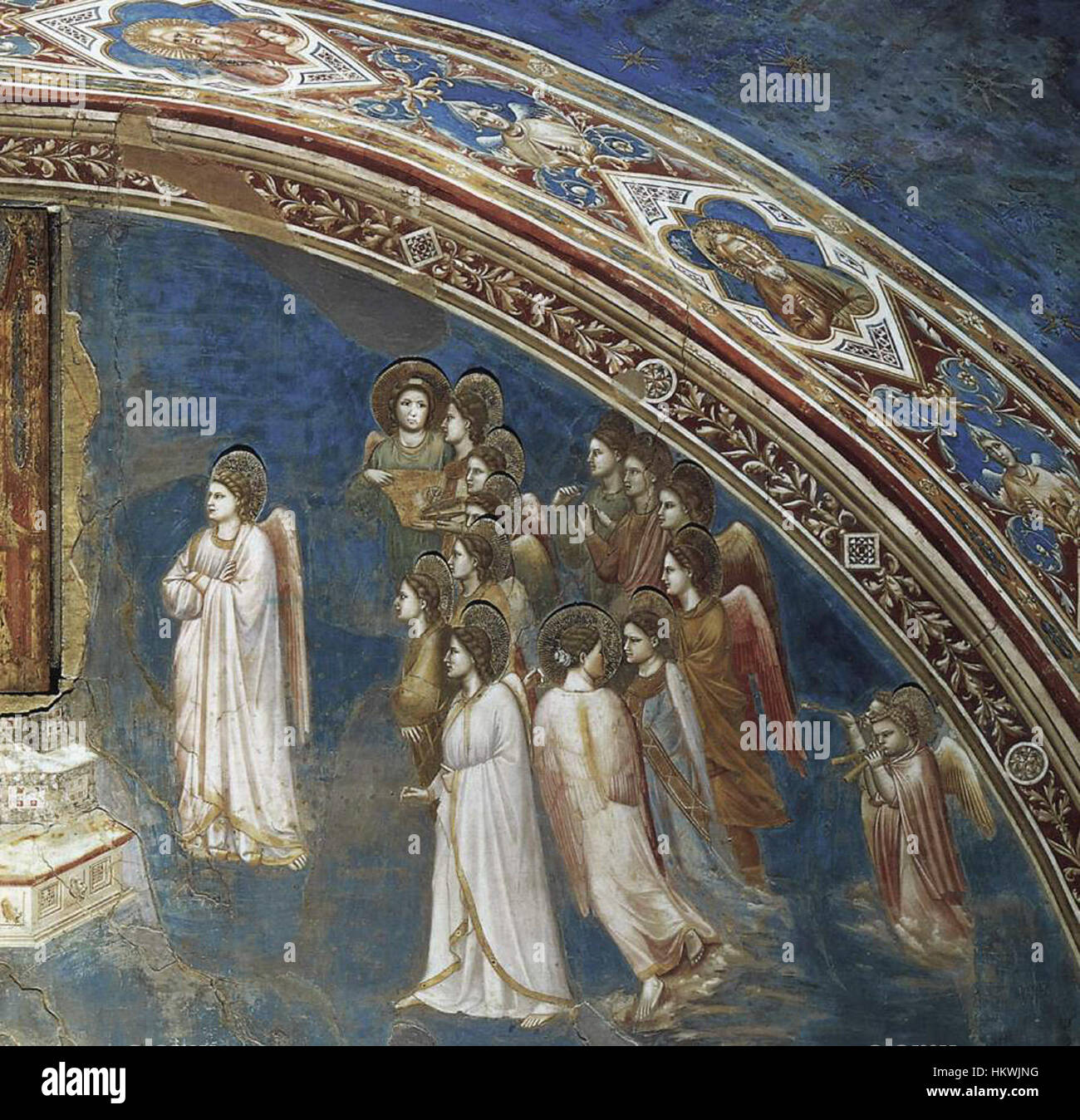 Giotto di Bondone’s fresco 'God Sends Gabriel to the Virgin' is a ...