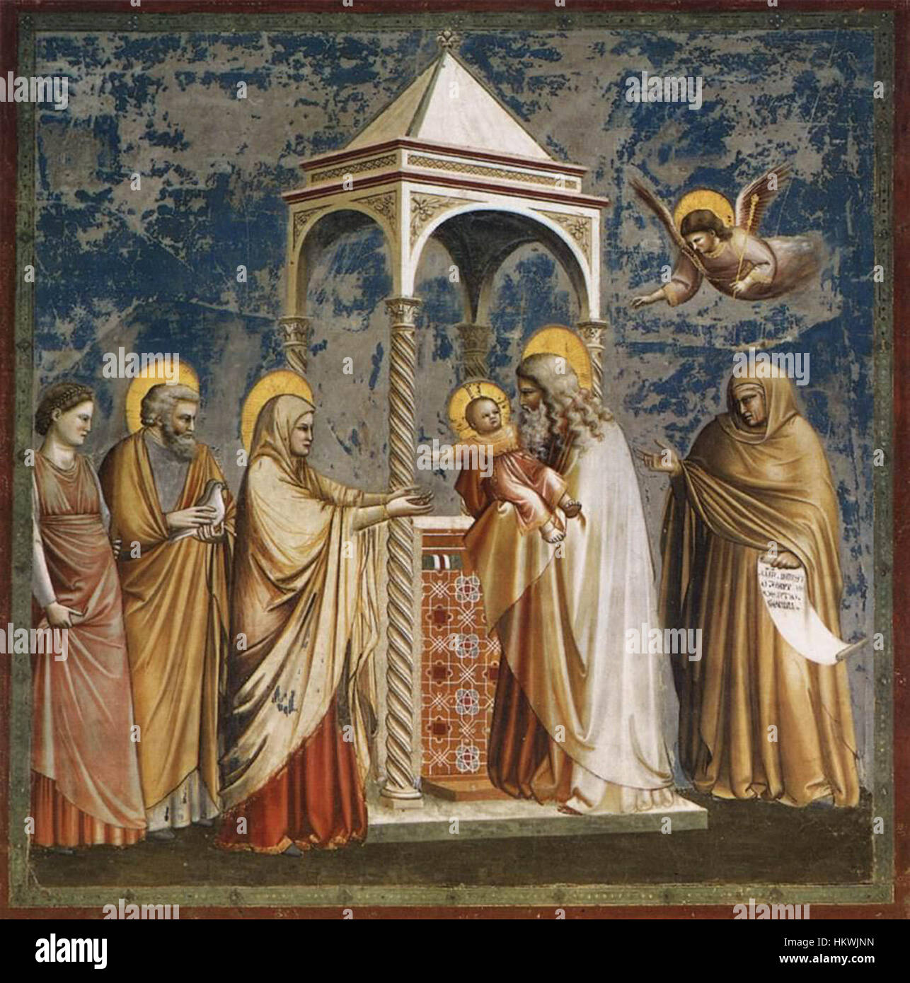 Giotto di Bondoneâ€™s fresco â€˜The Presentation of Christ at the ...