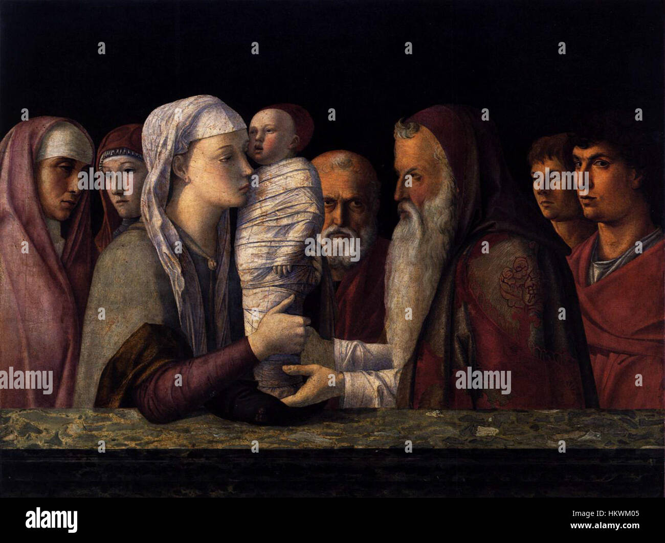 Presentation of jesus in the temple bellini hi-res stock photography ...