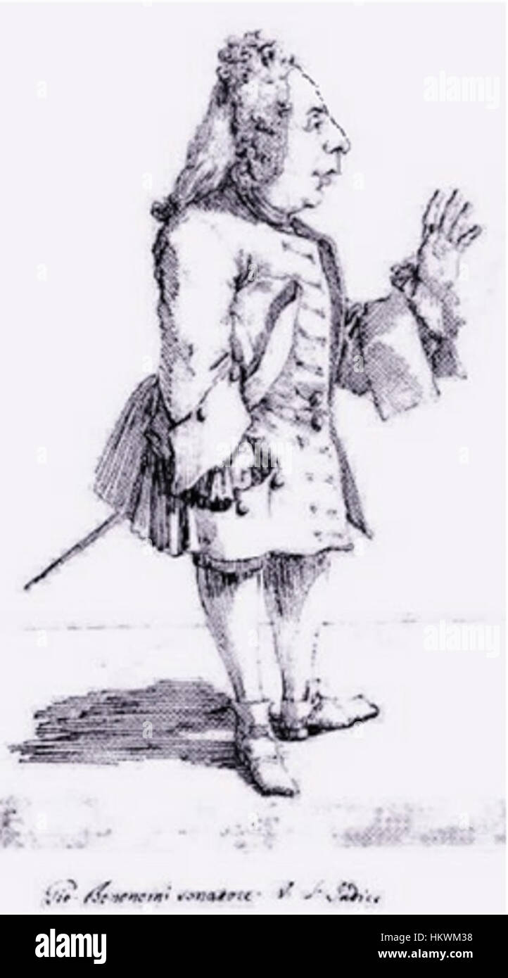 Giovanni Bononcini, compositor Stock Photo Alamy