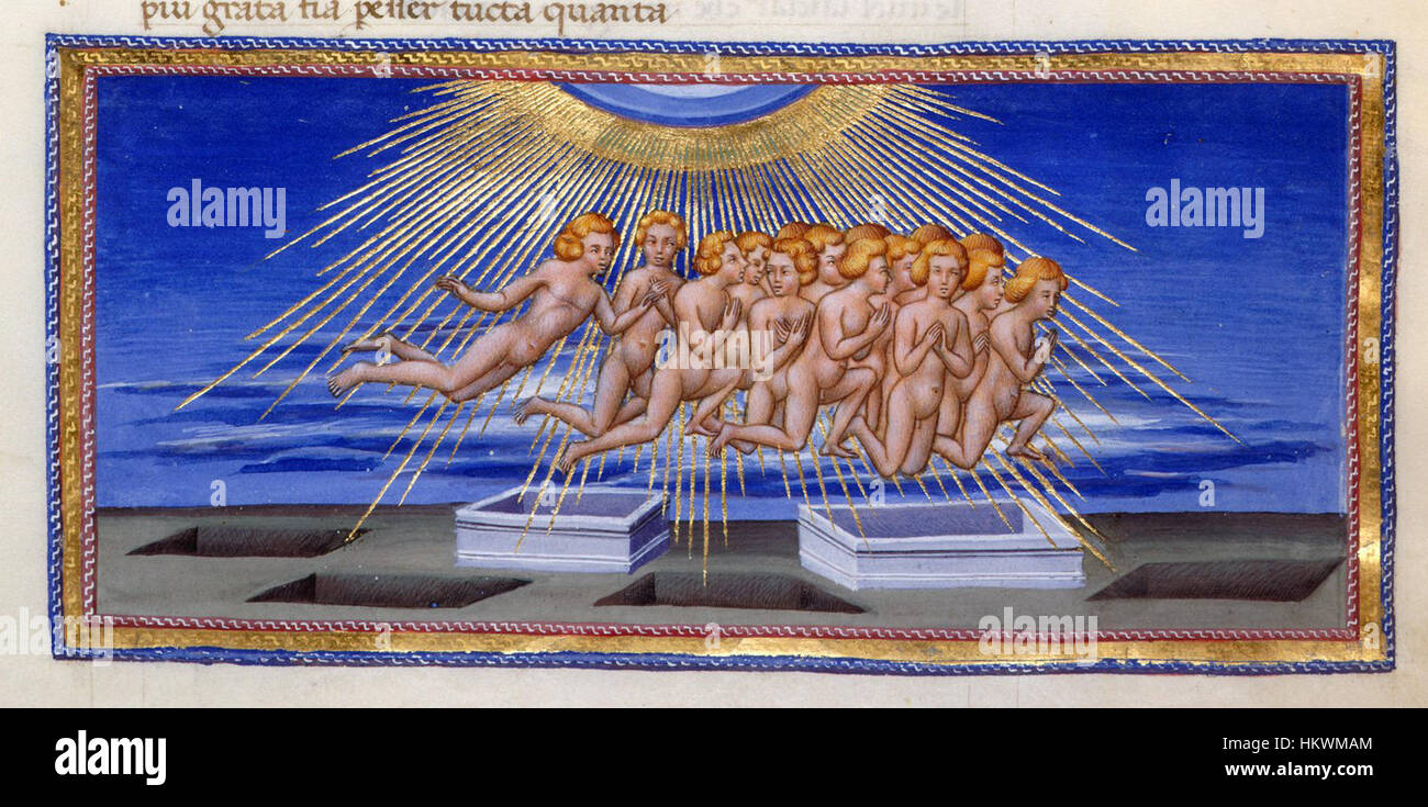 'Paradiso 26: Resurrezione dei Morti' by Giovanni di Paolo depicts the ...