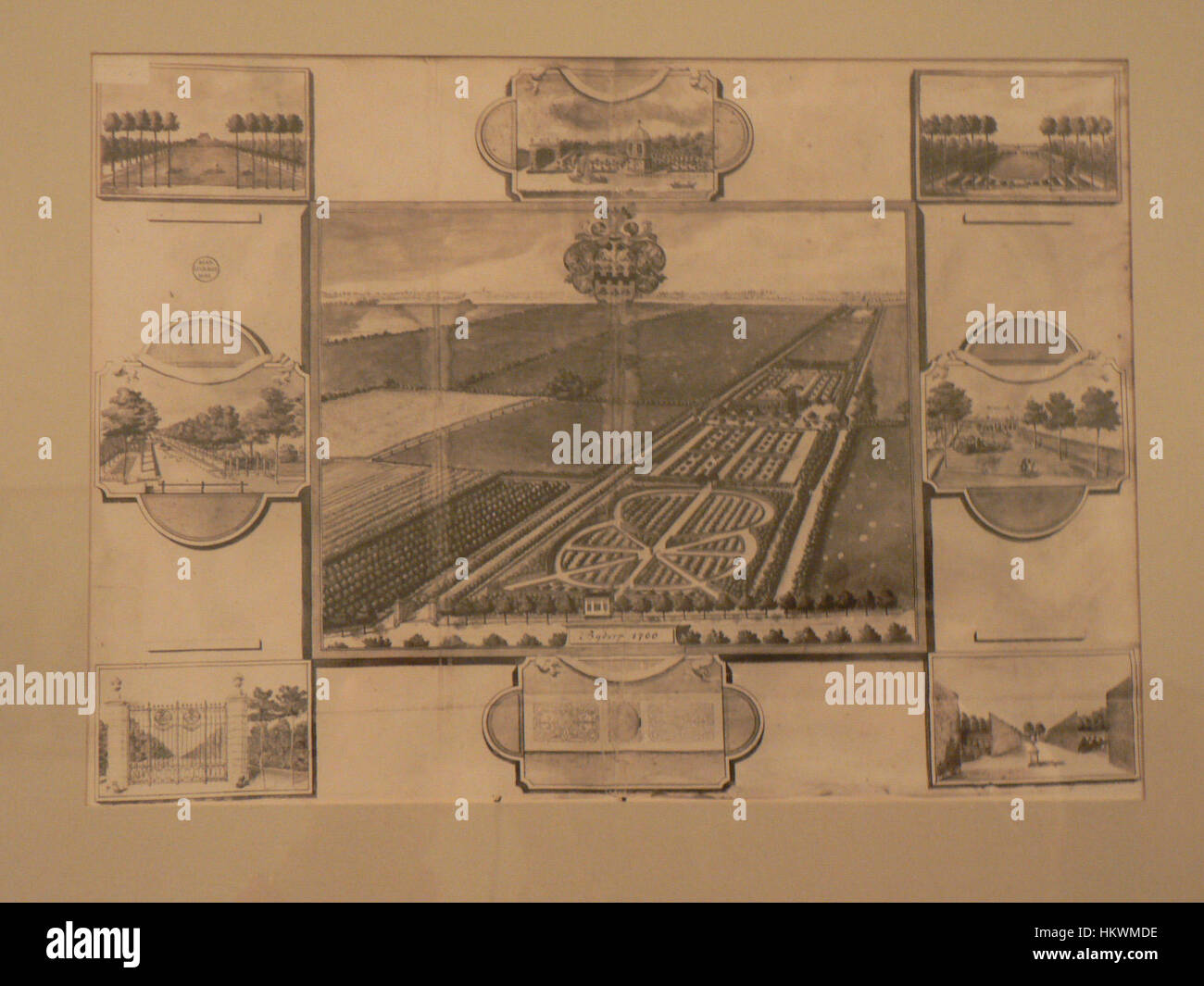 A 1700s painting from Bijdorp, capturing a scene that reflects the era’s artistic style and historical context. The artwork offers a snapshot into the life and culture of the period. Stock Photo