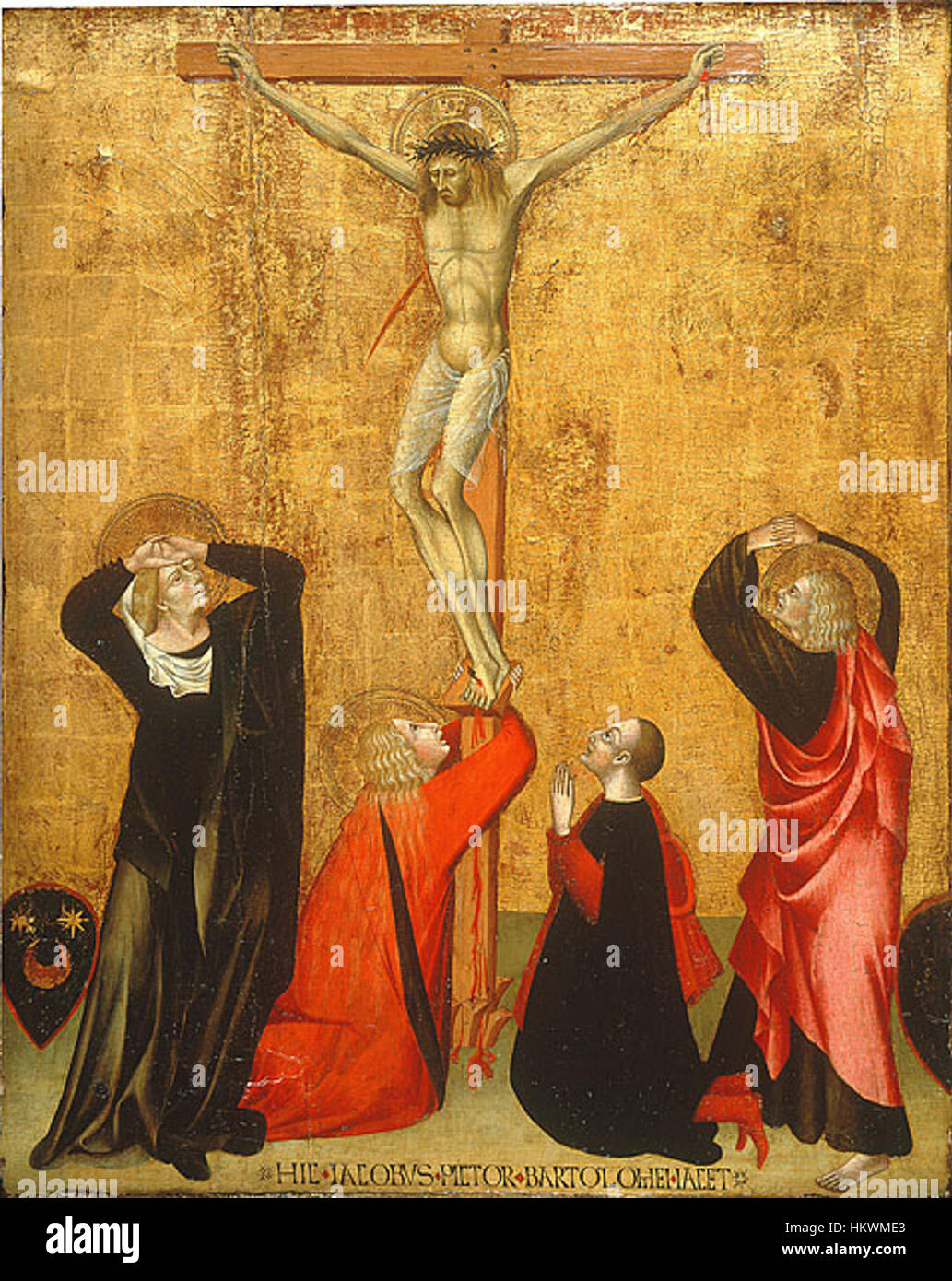 'Crucifixion with Donor' by Giovanni di Paolo depicts the biblical ...
