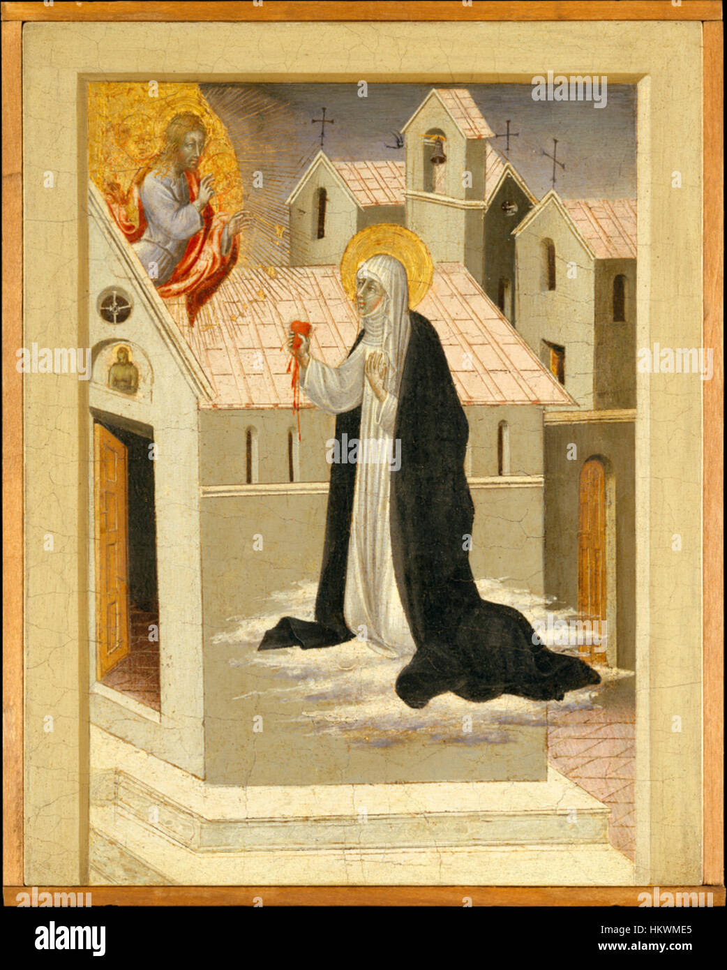 Giovanni di Paolo’s painting 'Saint Catherine of Siena Exchanging Her ...