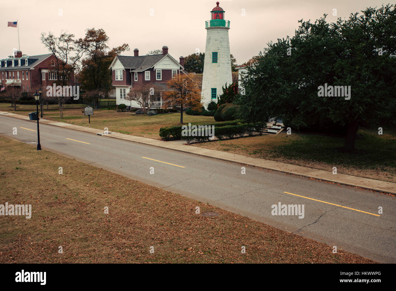 Old Point Comfort Lighthouse in Virginia, USA Stock Photo Alamy