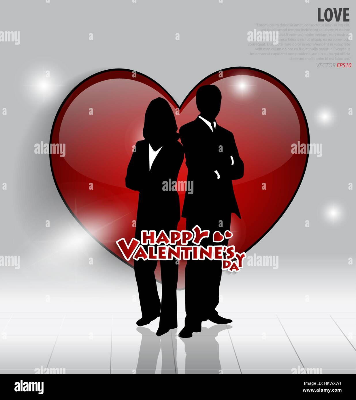 Valentine's Day card. Vector illustration Stock Vector Image & Art - Alamy
