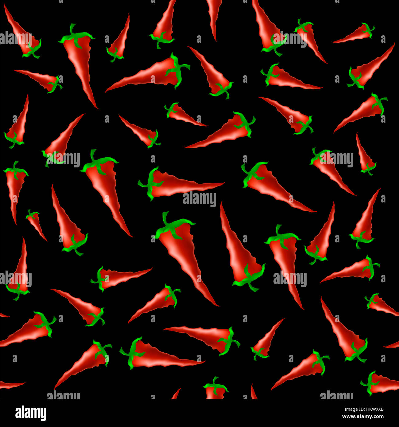 Red Hot Pattern Hot Red Peppers Seamless Pattern Stock Photo - Alamy