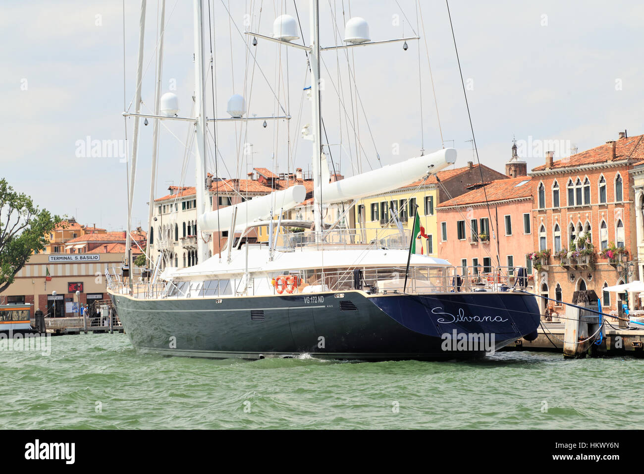 Sailing yacht Silvana Stock Photo