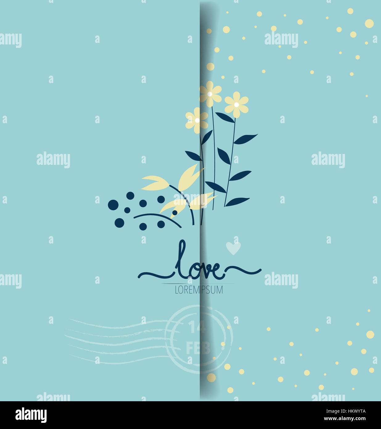 Happy Valentine's Day greeting card design. Vector illustration Stock ...