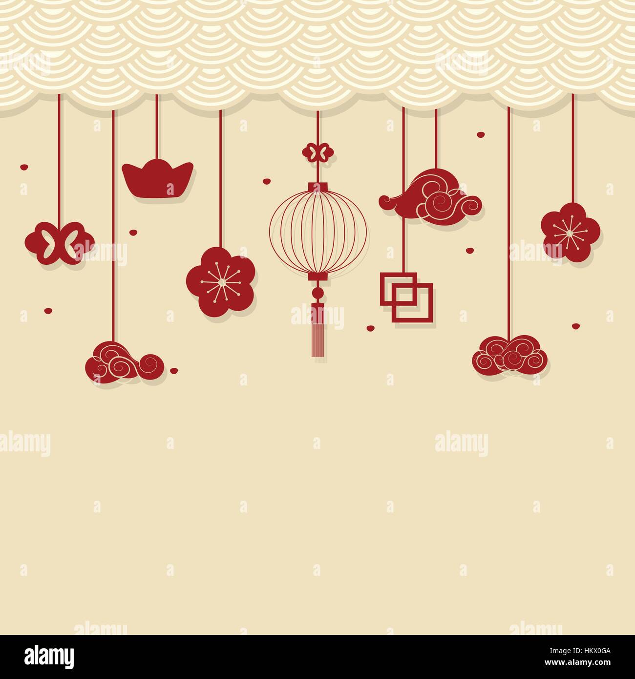 chinese new year decorative elements