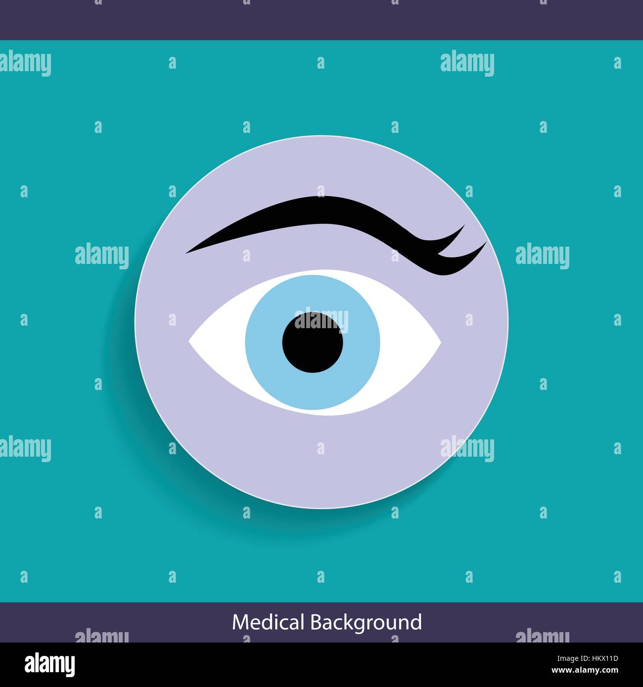 Medical background design with eye. Vector illustration Stock Vector ...