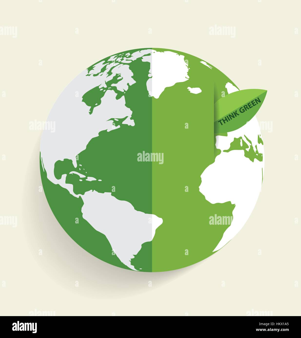 Green Eco Earth, Green earth with green leaf. Vector Illustration Stock ...