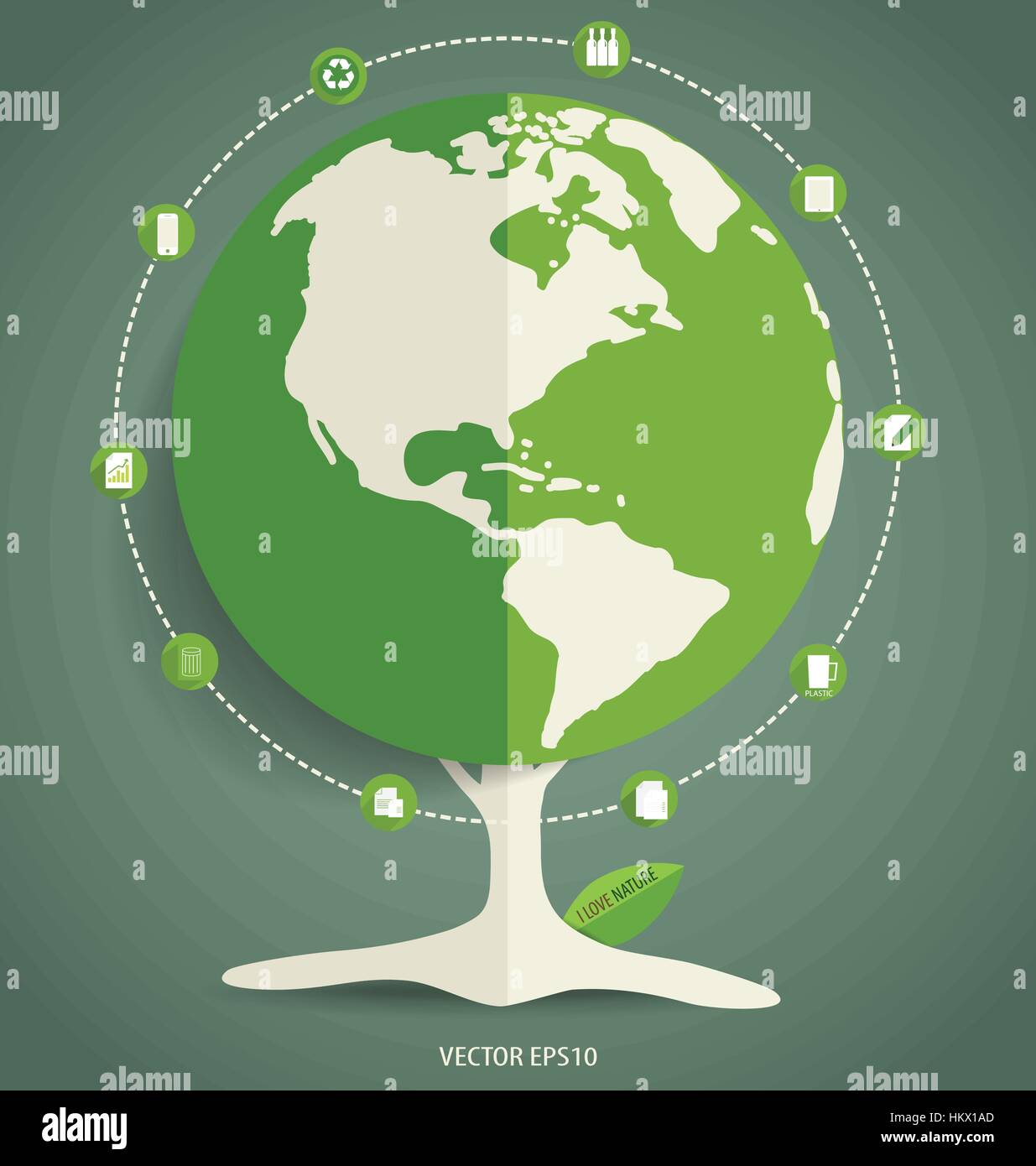 Ecology Infographics design elements. Vector illustration Stock Vector ...