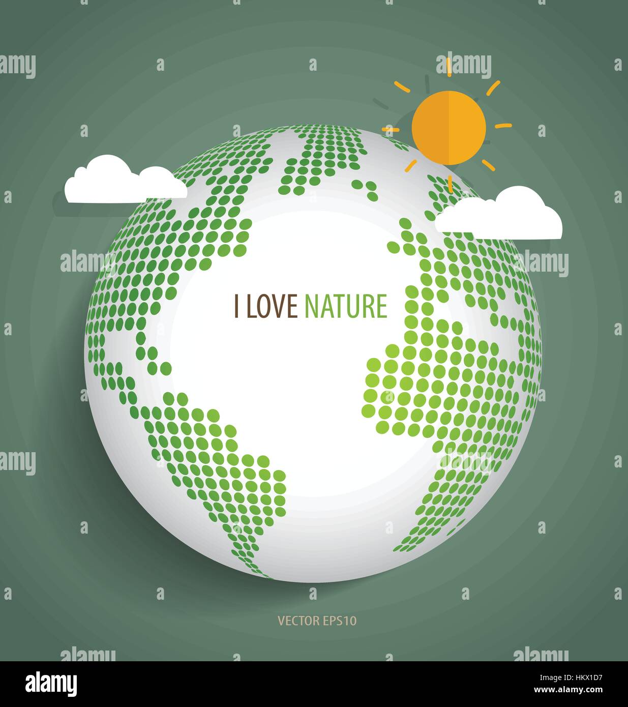 Green Eco Earth. Vector Illustration Stock Vector Image & Art - Alamy