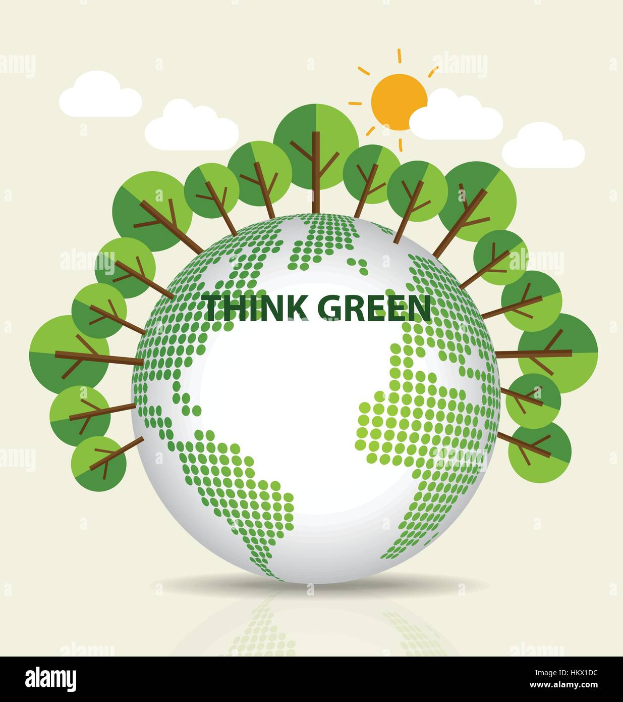 Green Eco Earth. Vector Illustration Stock Vector Image & Art - Alamy