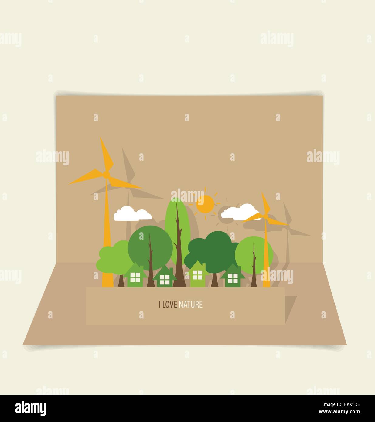 Green Eco Earth. Vector Illustration Stock Vector Image & Art - Alamy