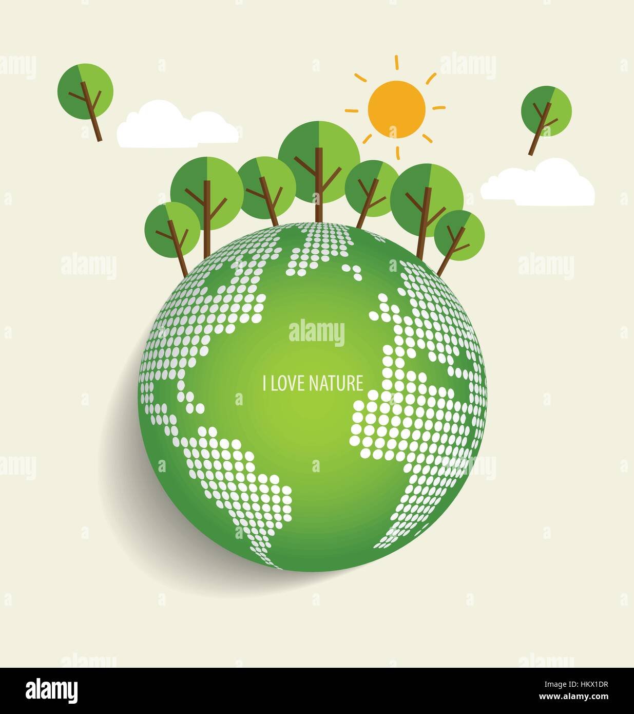 Green Eco Earth. Vector Illustration Stock Vector Image & Art - Alamy