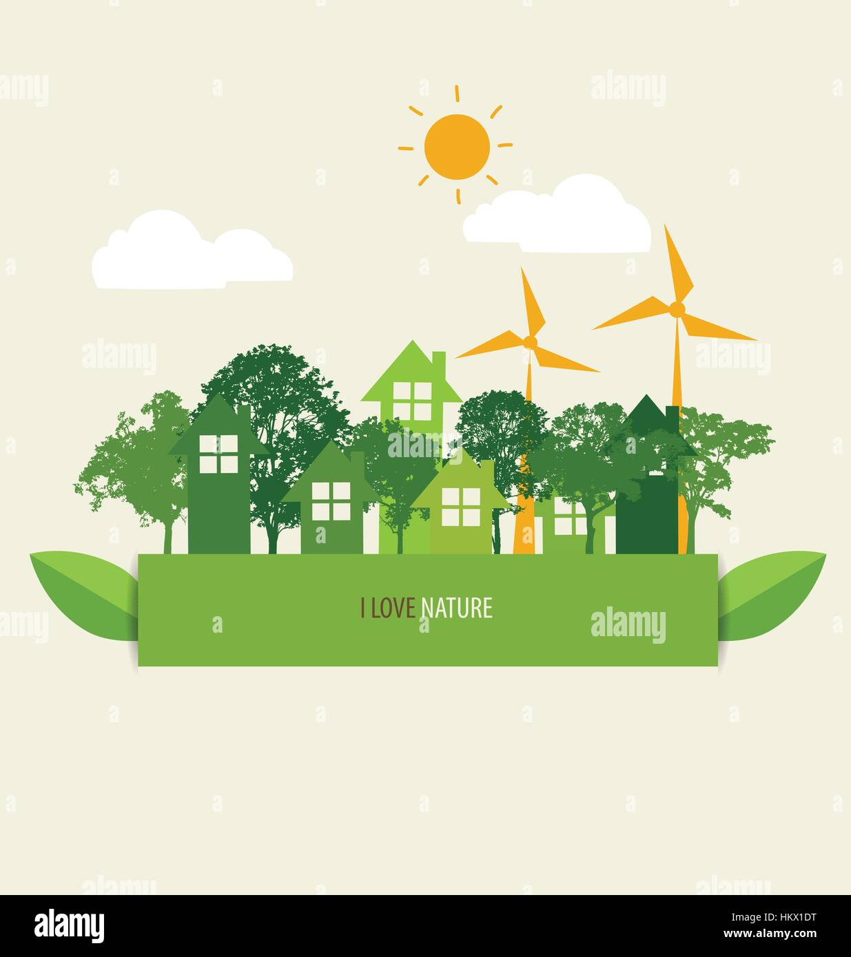 Green Eco Earth. Vector Illustration Stock Vector Image & Art - Alamy