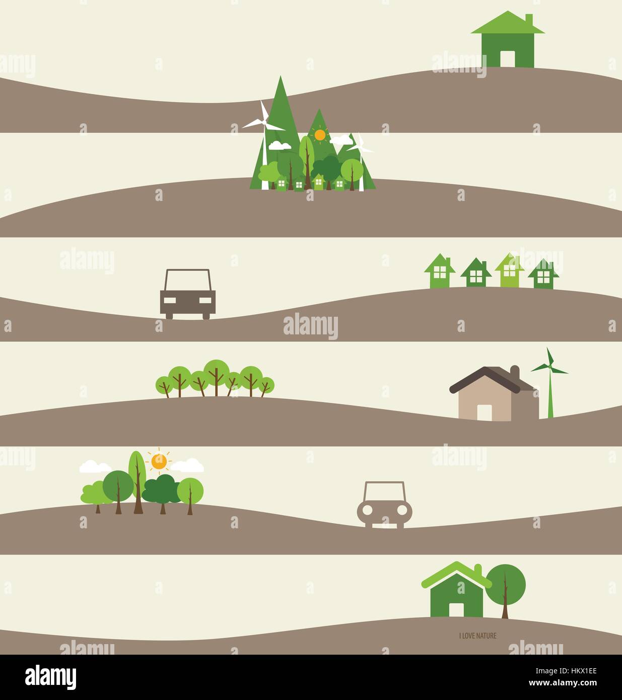 Green Eco Earth. Vector Illustration Stock Vector Image & Art - Alamy