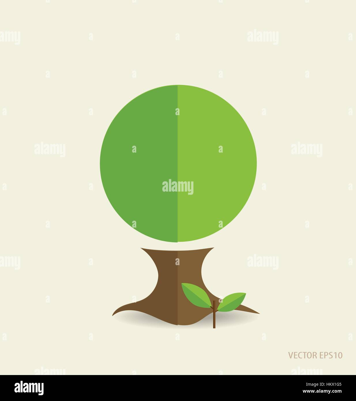 Stylistic Tree Stylized tree. Vector illustration Stock Vector Image & Art - Alamy