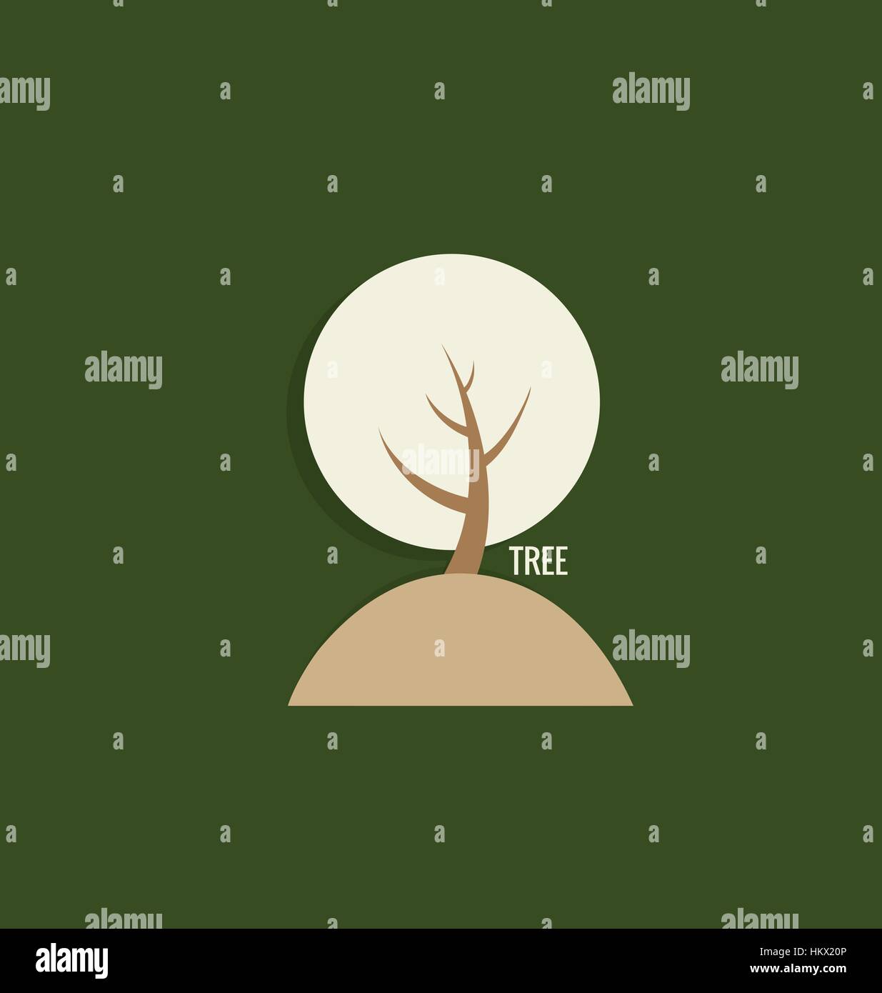 Simple Abstract Tree Vector Abstract tree. Vector Illustration Stock Vector Image & Art - Alamy