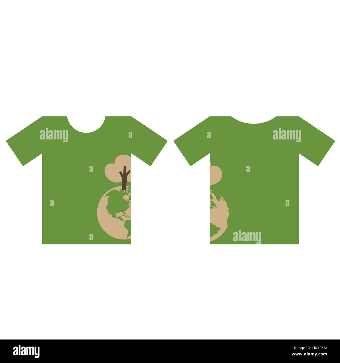 T shirt design ECO FRIENDLY Creative Ecology concept with Green Eco Earth and Trees Vector