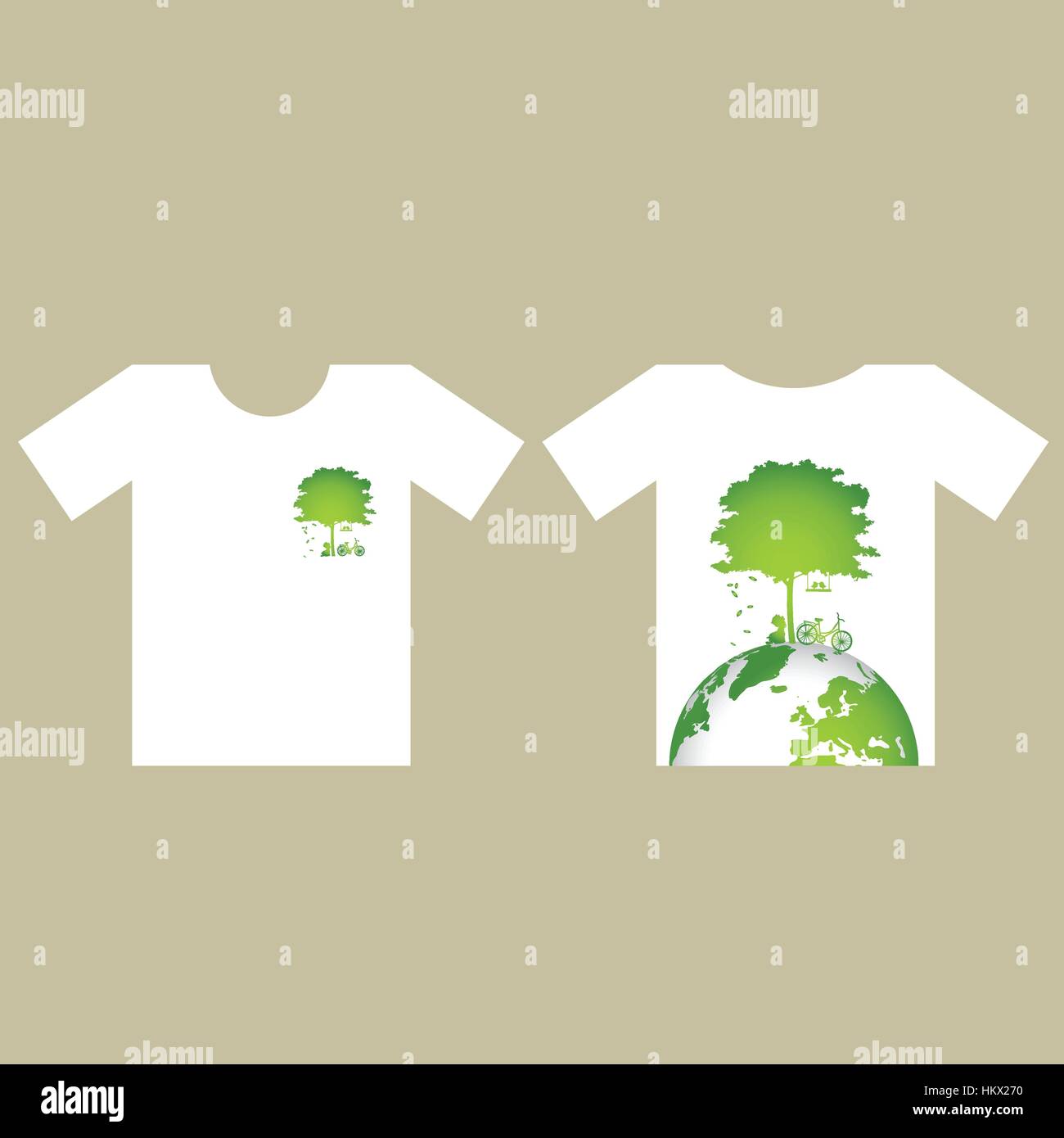 T- shirt design - ECO FRIENDLY - Creative Ecology concept with Green Eco  Earth and Trees Vector Design Stock Vector Image & Art - Alamy