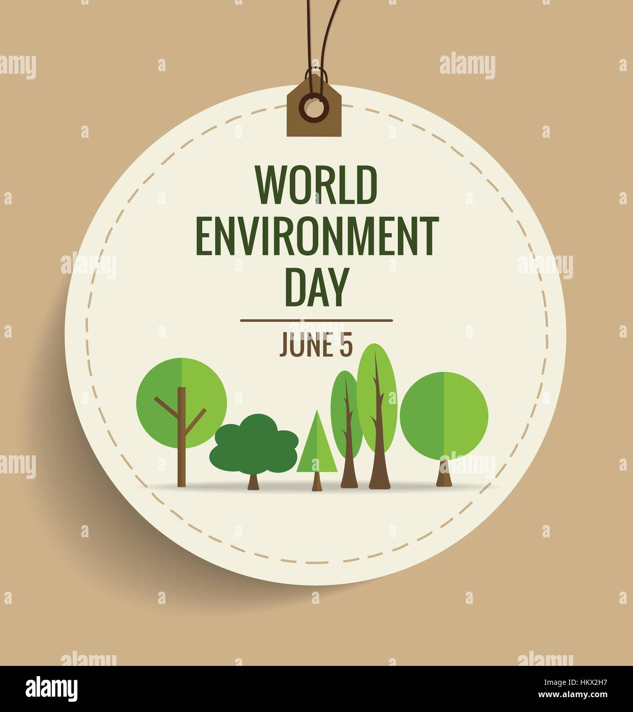 Nature Banner World Environment Day Concept Vector Illustration