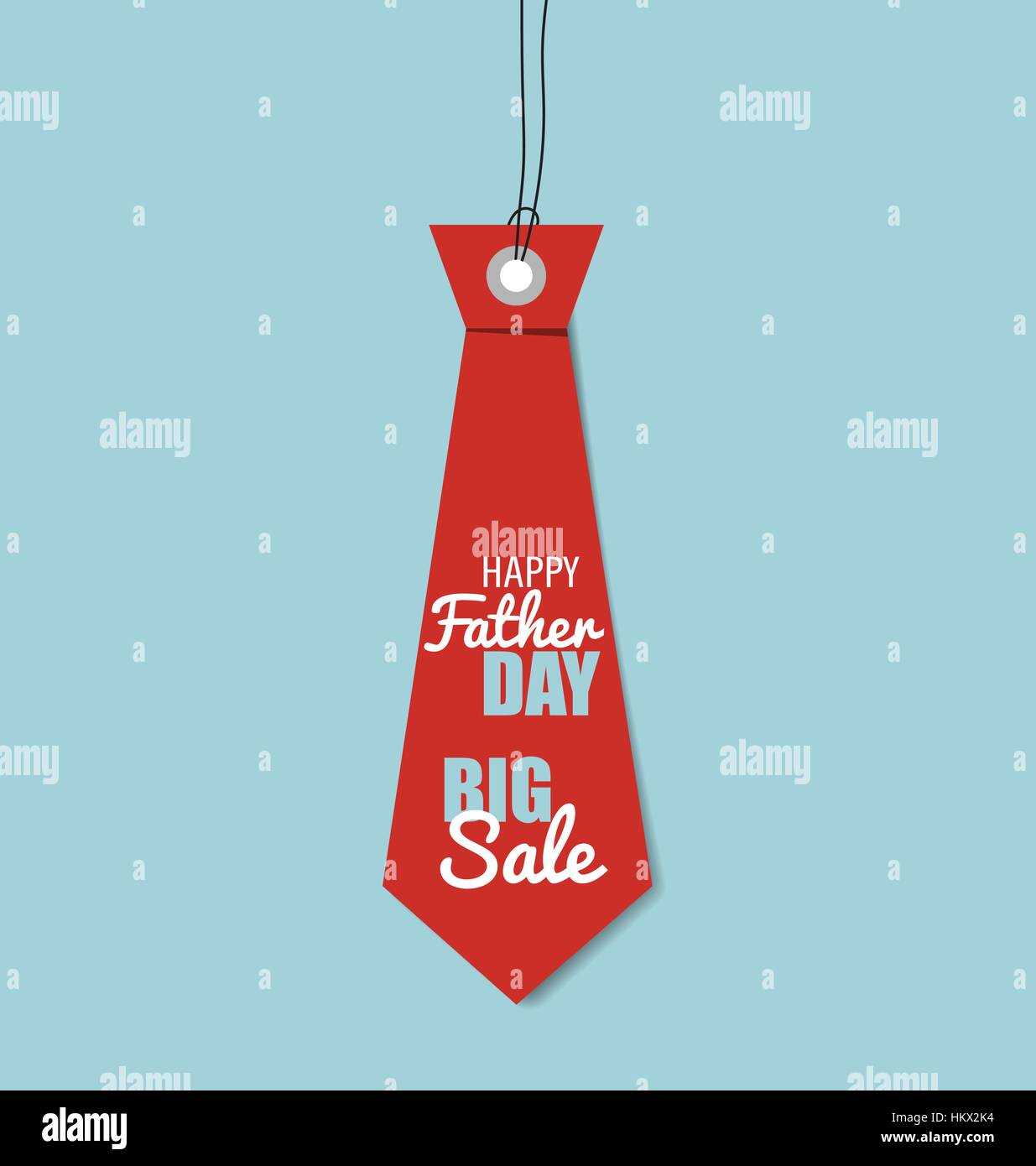 Happy fathers day card design with Big Tie. Vector Illustration Stock ...