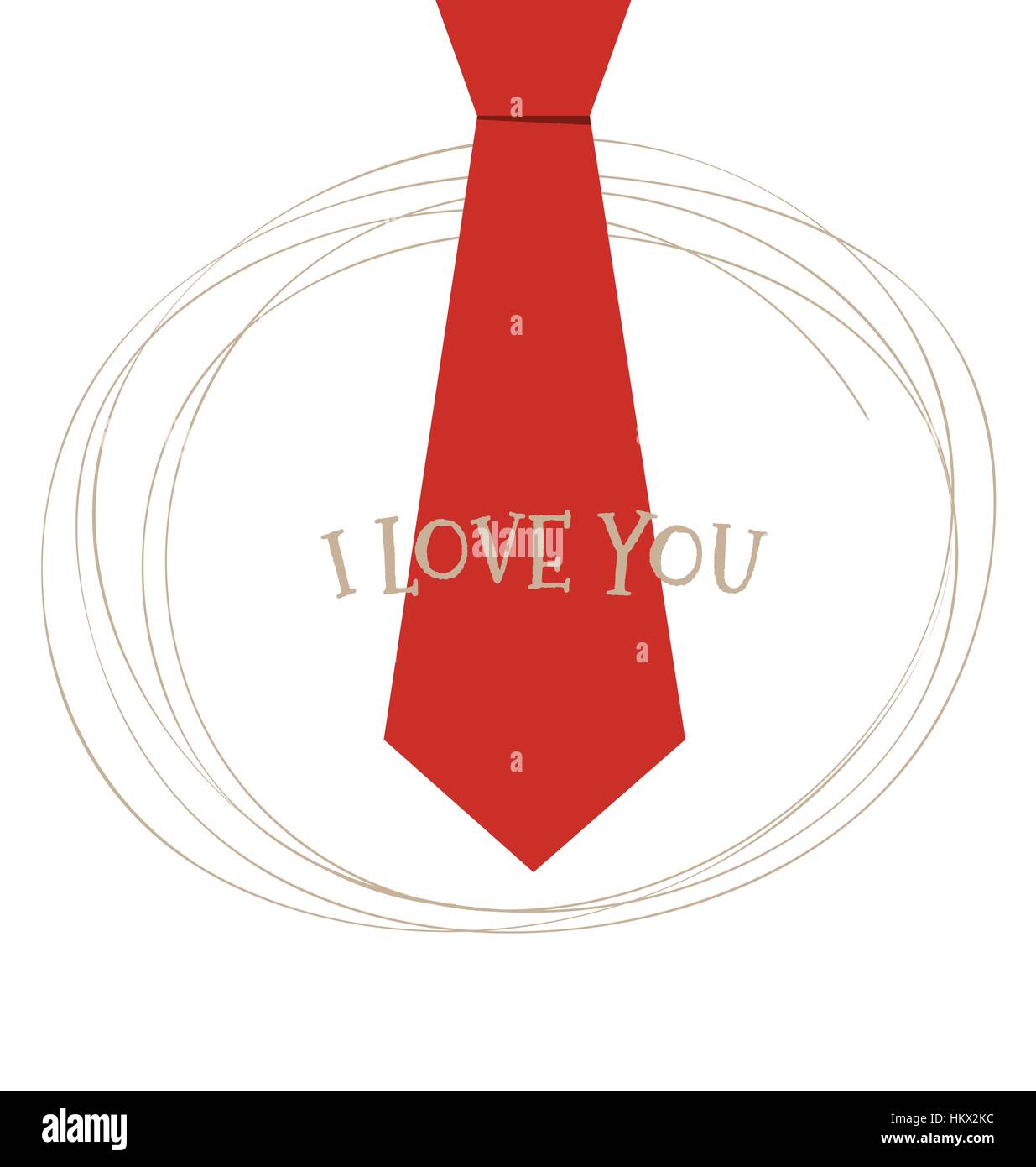 Happy fathers day card design with Big Tie. Vector Illustration Stock ...
