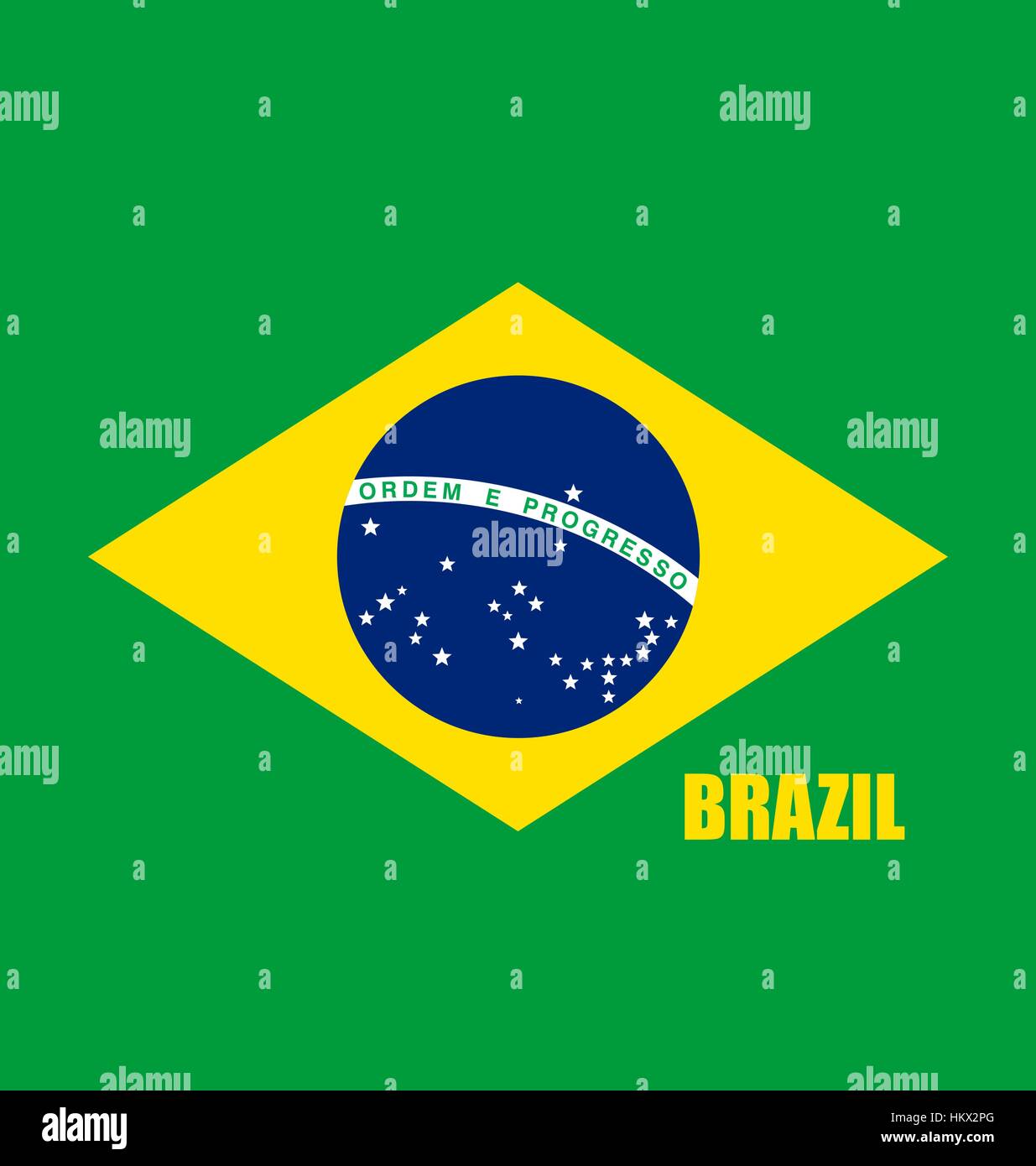 Brazil, Flags concept design. Vector illustration Stock Vector Image