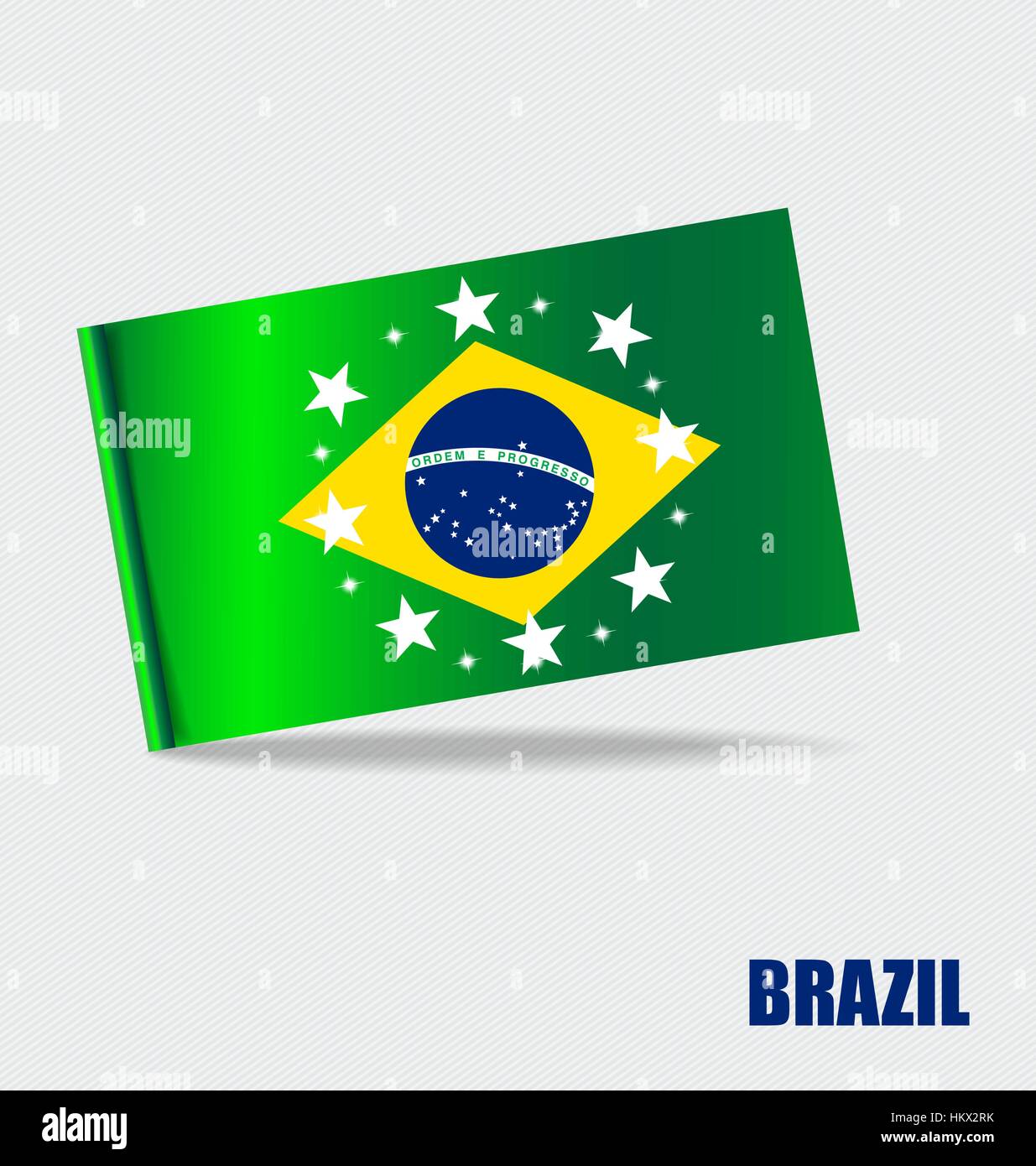 Brazil, Flags concept design. Vector illustration Stock Vector Image