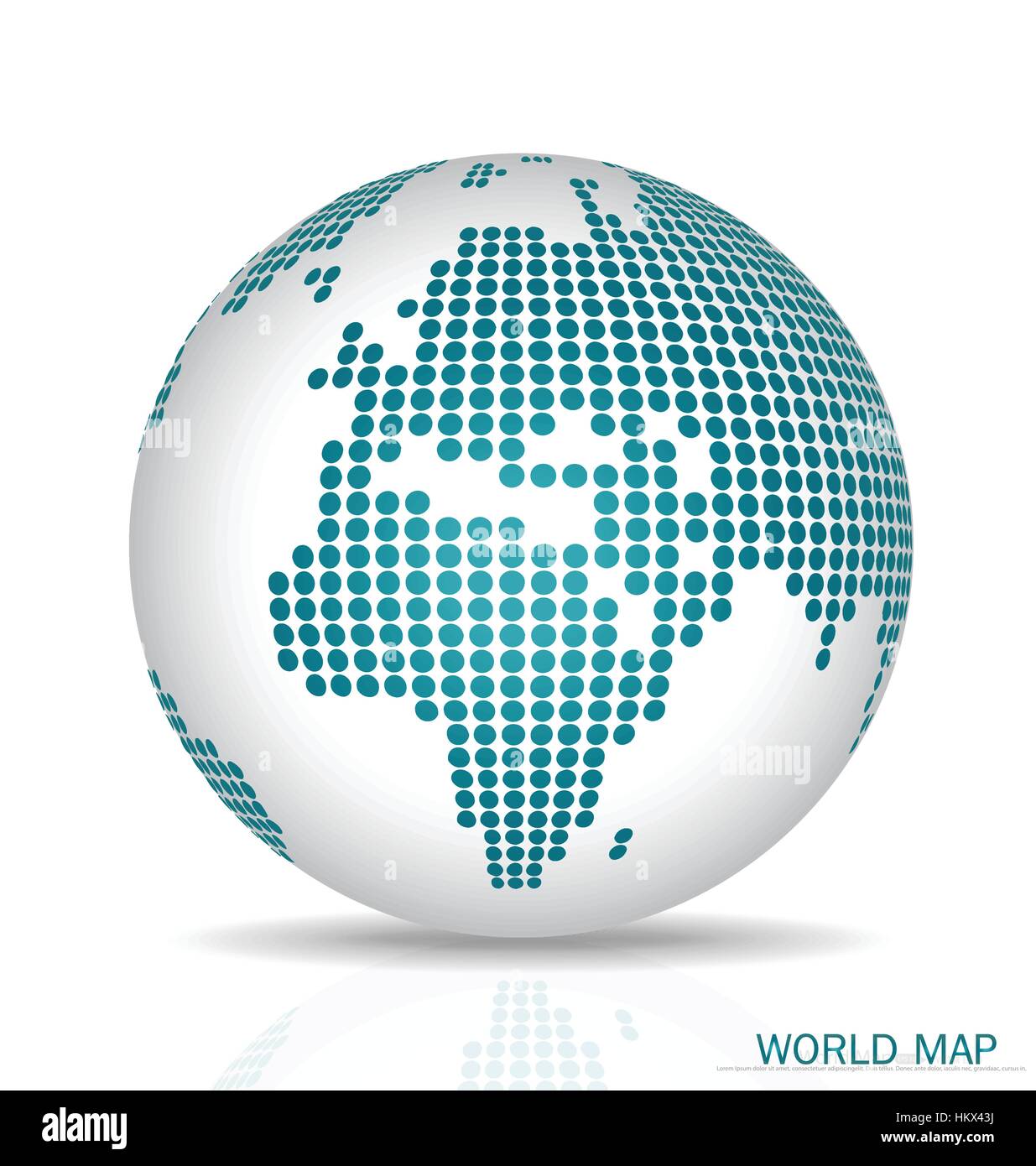 Dotted Globe. Vector illustration Stock Vector Image & Art - Alamy