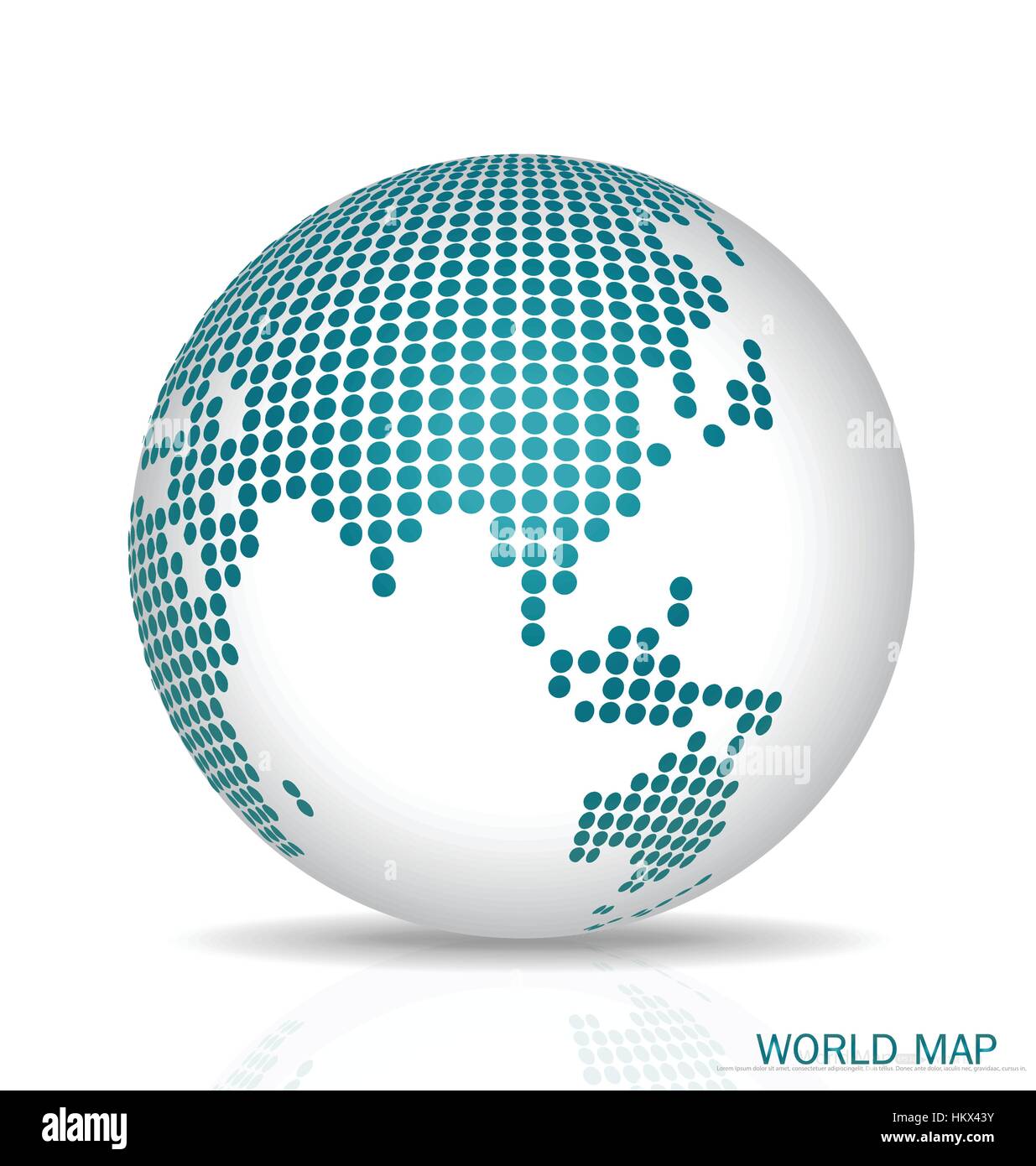 Dotted Globe. Vector illustration Stock Vector Image & Art - Alamy