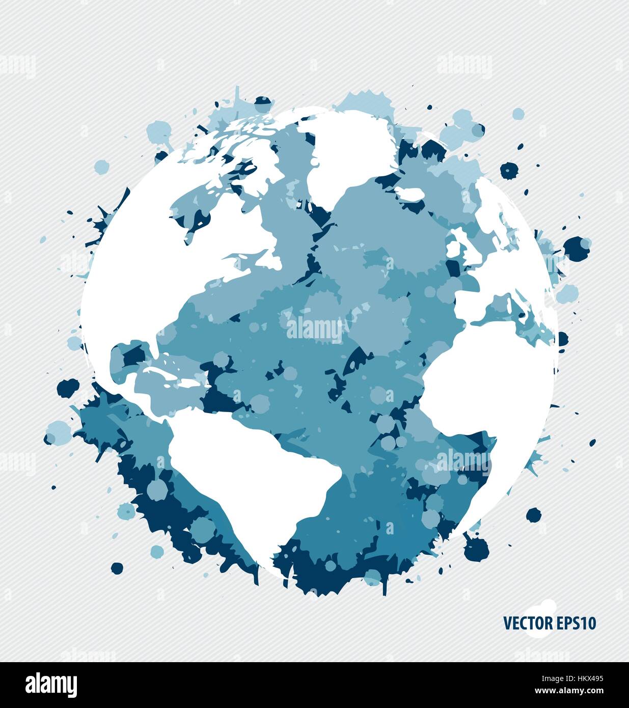 Modern Blue Globe. Vector Illustration Stock Vector Image & Art - Alamy