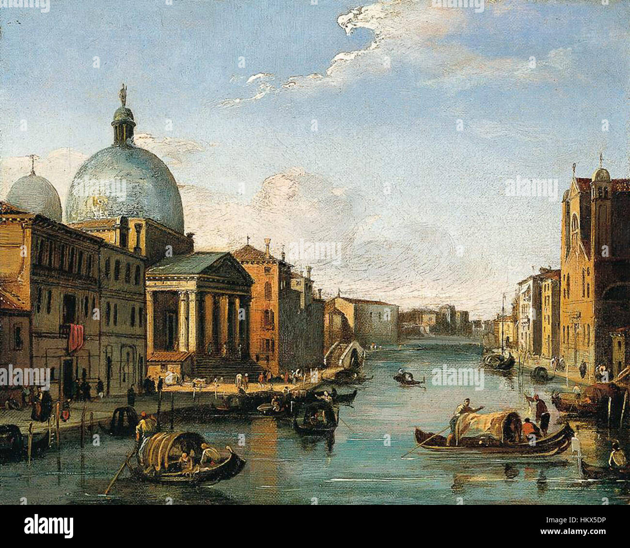 Giovanni Migliara - Venetian View - WGA15652 Stock Photo